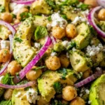 Chickpea Feta Avocado Salad – Quick & Delicious!