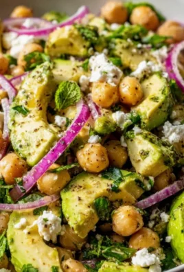 Chickpea Feta Avocado Salad – Quick & Delicious!