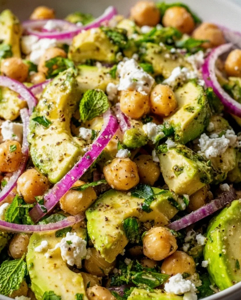 Chickpea Feta Avocado Salad – Quick & Delicious! – Schritt 1