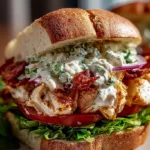 Chopped Chicken Beef Putenspeck Ranch Sandwich – Geschmacksexplosion!
