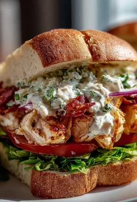 Chopped Chicken Beef Putenspeck Ranch Sandwich – Geschmacksexplosion!