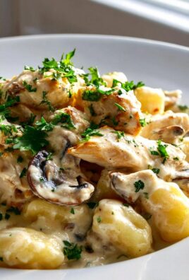 Cremige Gnocchi mit Hähnchen & Pilzen – Einfach lecker!