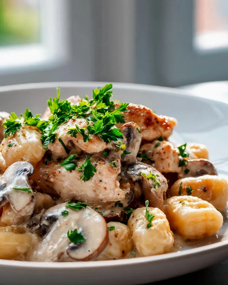 Cremige Gnocchi mit Hähnchen & Pilzen – Einfach lecker! – Schritt 2
