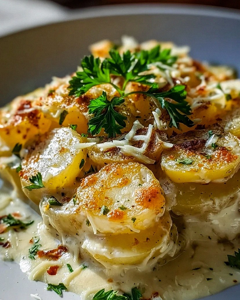 Cremige Knoblauch-Kartoffeln – Schritt 1