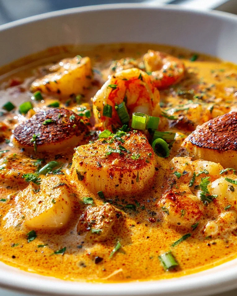 Cremiger Cajun Seafood Bowl: Scharfe Paprika & Chili-Genuss – Schritt 1