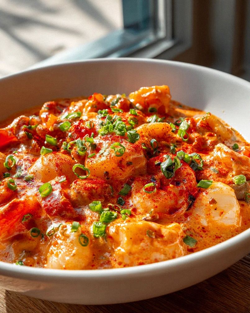 Cremiger Cajun Seafood Bowl: Scharfe Paprika & Chili-Genuss – Schritt 2
