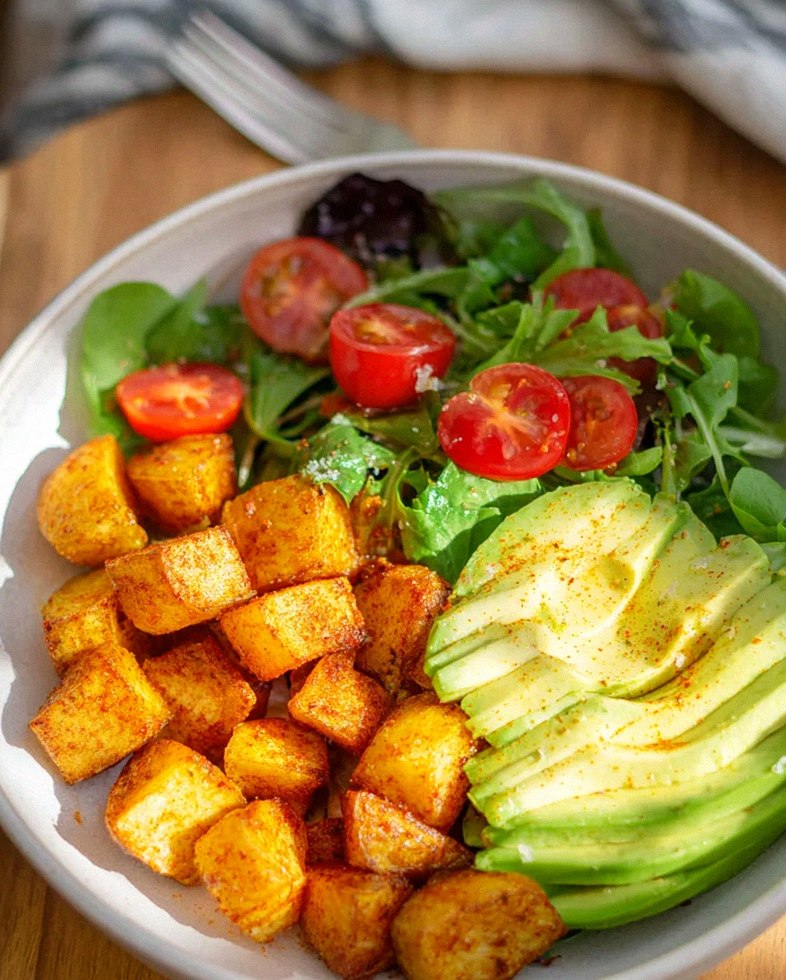Crispy Oven Potato Salad Bowl – Quick & Delicious! – Schritt 2