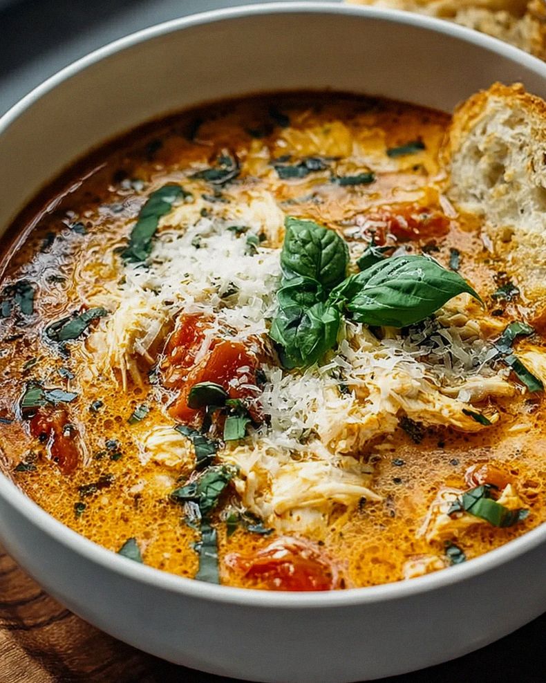 Crockpot Chicken Parmesan Soup – Herzhaft und einfach köstlich! – Schritt 1