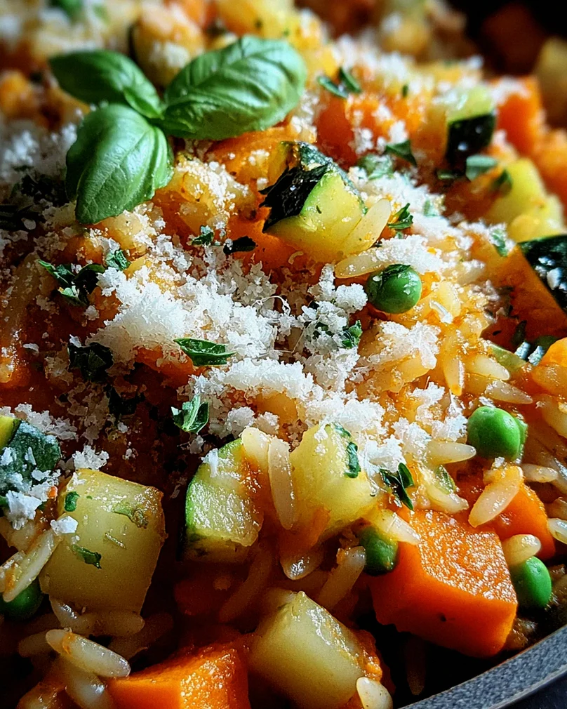Ein-Topf-Kritharaki mit Gemüse und Parmesan – Schritt 1