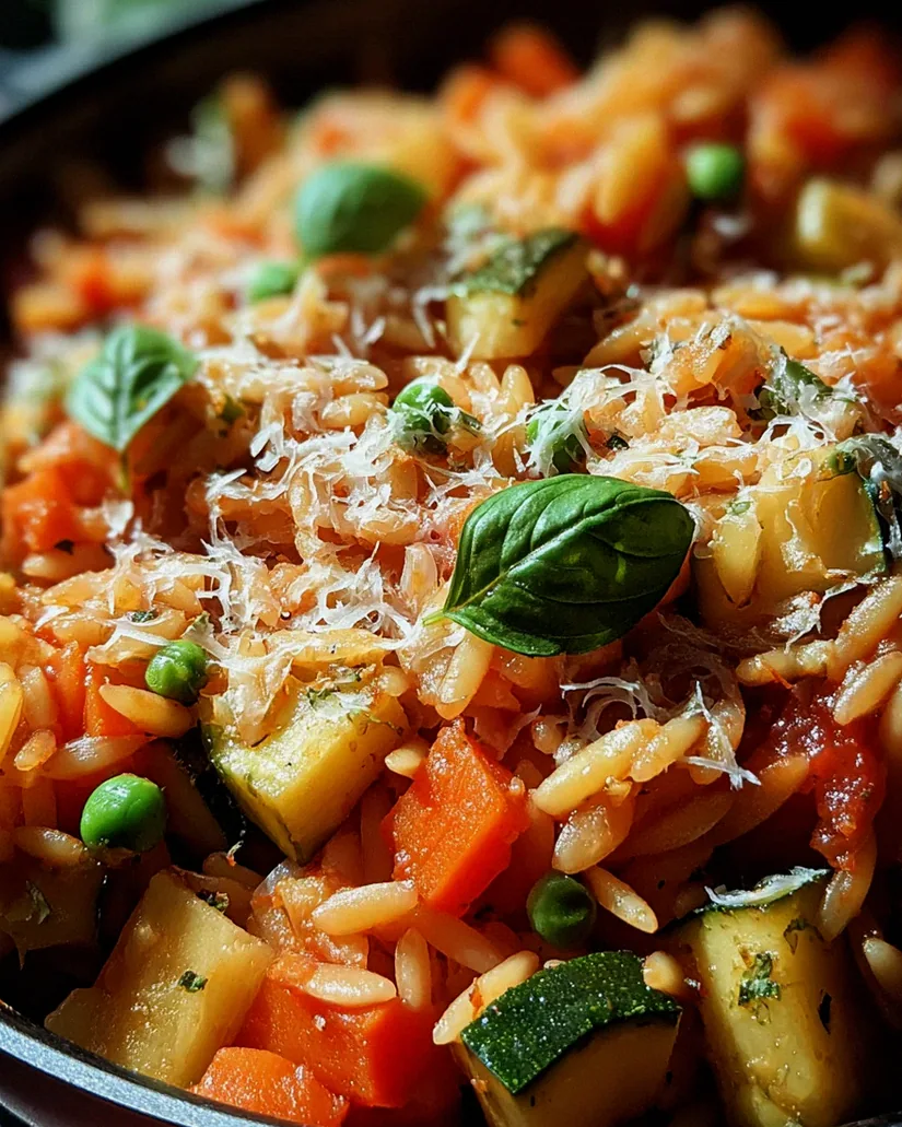 Ein-Topf-Kritharaki mit Gemüse und Parmesan – Schritt 2