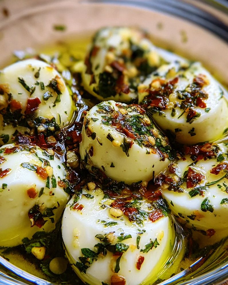 Eingelegter Mozzarella