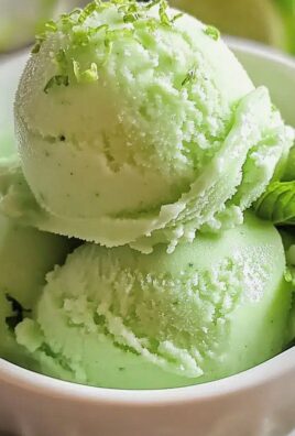 Erfrischender Limettensorbet für heiße Tage
