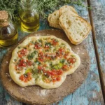 Fladenbrot mit Tomaten Knoblauchbutter selbst machen