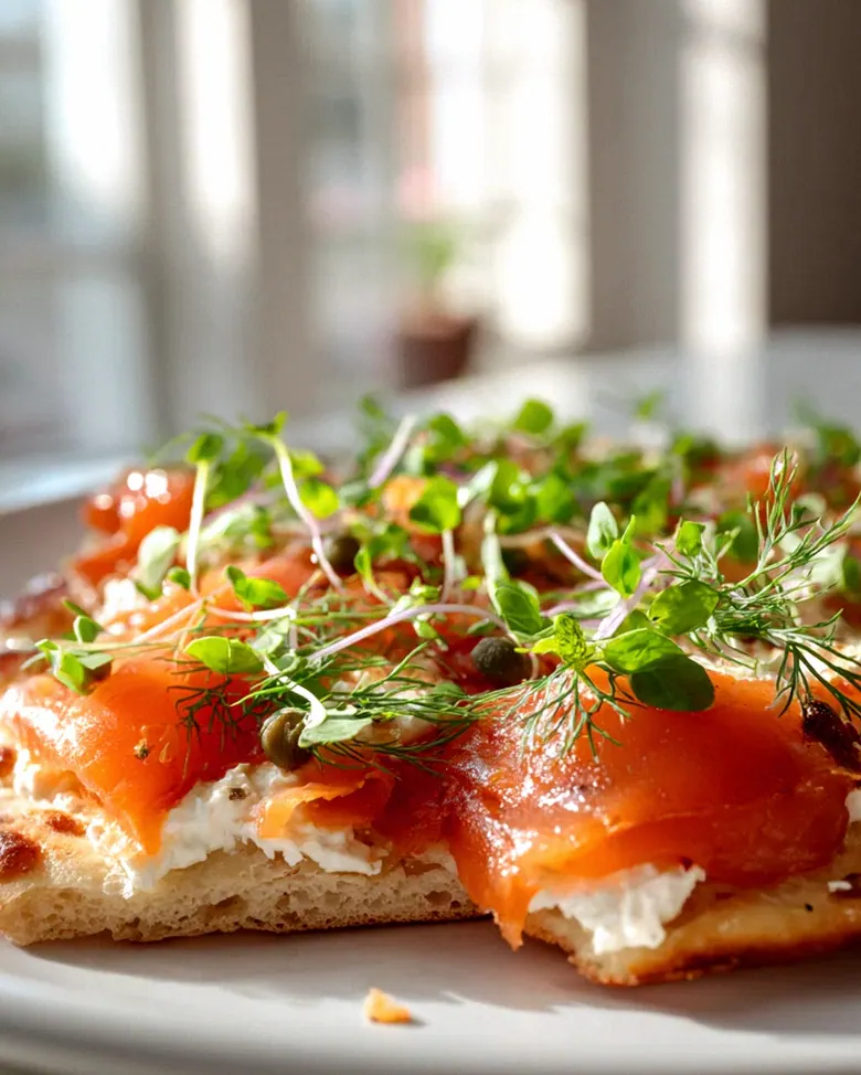 Geräucherter Lachs Frühstücks-Flatbread – Perfekt für den Start! – Schritt 2