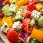 Griechischer Bauernsalat (einfaches Salat Rezept)