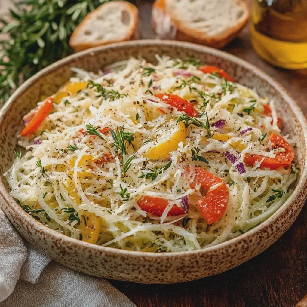 Griechischer Krautsalat frisch und voller Aromen