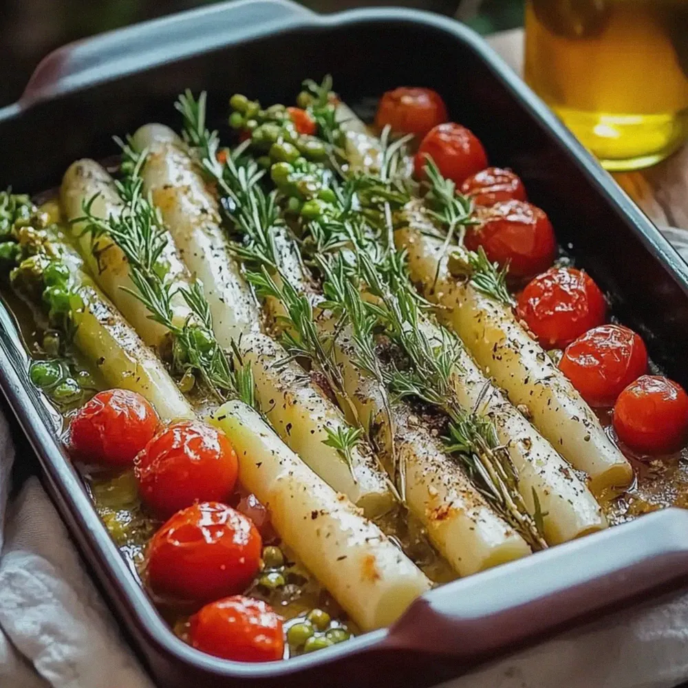 Grüner Spargel im Ofen zubereiten einfach und schnell