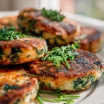 Herzhafte Quark Patties: Spinat-Kräuter-Traum für Genießer