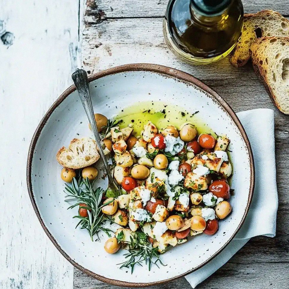 Kichererbsensalat mit Feta – Schritt 1