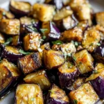 Knoblauch geröstete Aubergine: Einfach und lecker