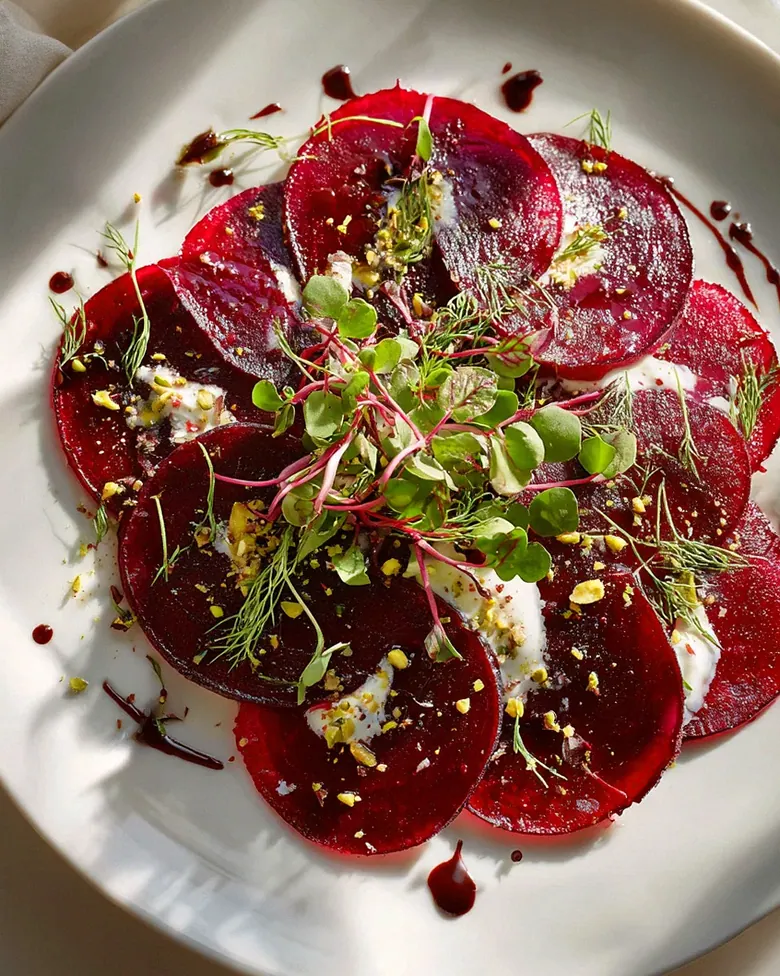 Kreatives Rote Bete Carpaccio