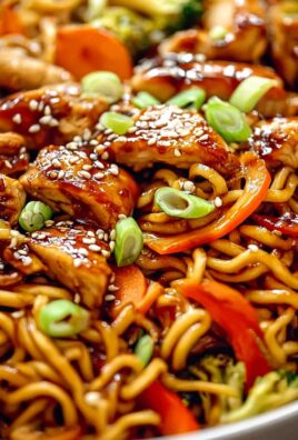 Leckere Hähnchen Teriyaki Nudeln – Einfaches Rezept zum Nachkochen!