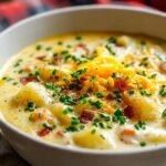 Leckere Loaded Baked Potato Soup für kalte Tage genießen!