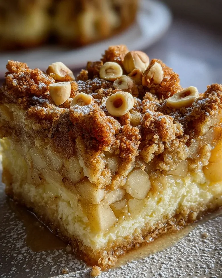 Marmorierter Apfel-Streuselkuchen mit Zimt und Nüssen – Schritt 2
