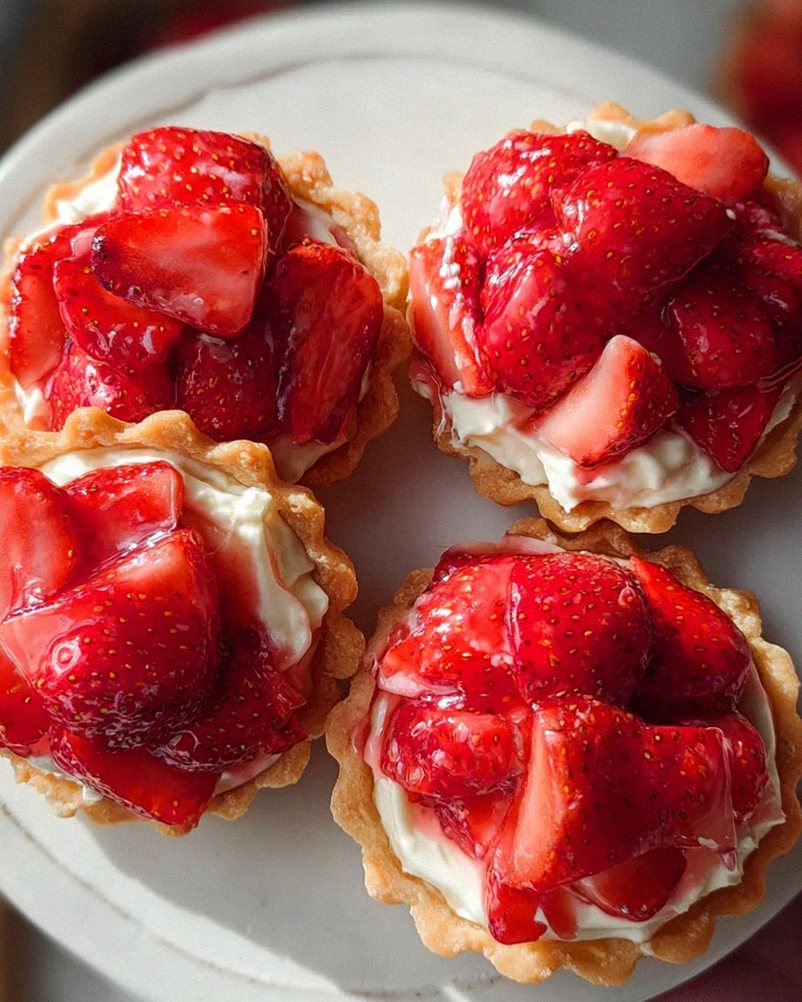 Mürbeteig Tartelettes mit Erdbeeren und Mascarponecreme – Schritt 2