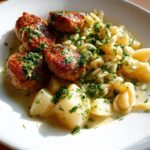 Omas Kohlrabigemüse mit Rinder-Frikadellen und Spätzle