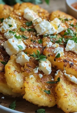 Röstiecken mit Feta überbacken