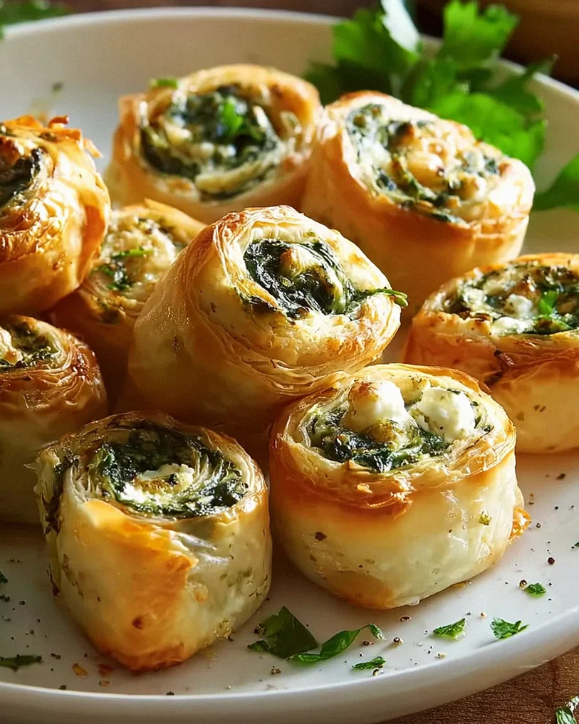 Spinat-Feta Mini Rolls: Unglaubliches Rezept für Snacks