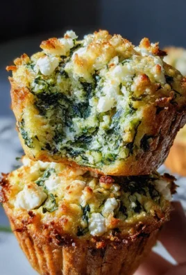 Spinat-Feta-Muffins mit doppelt Käse und Crunch