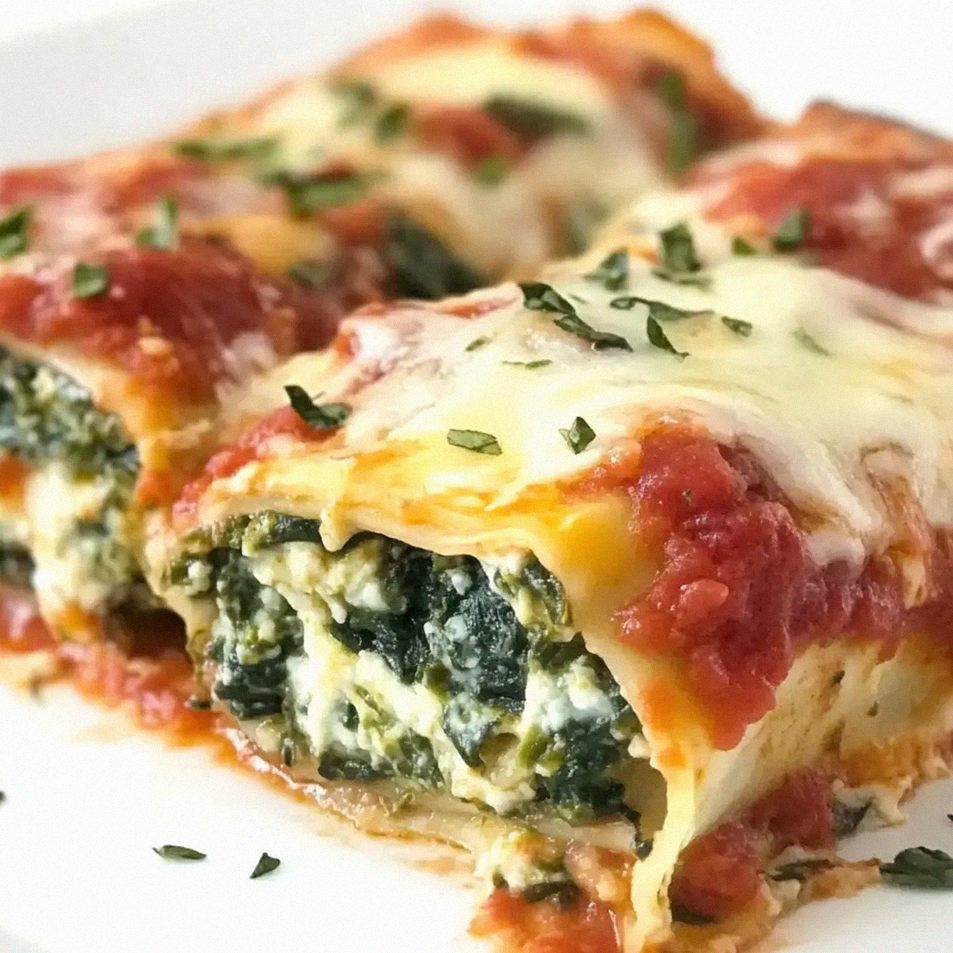 Spinat-Lasagne-Rollen für die perfekte Wohlfühlmahlzeit