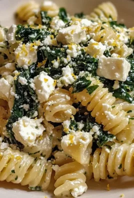 Spinat und Feta Pasta in nur 25 Minuten