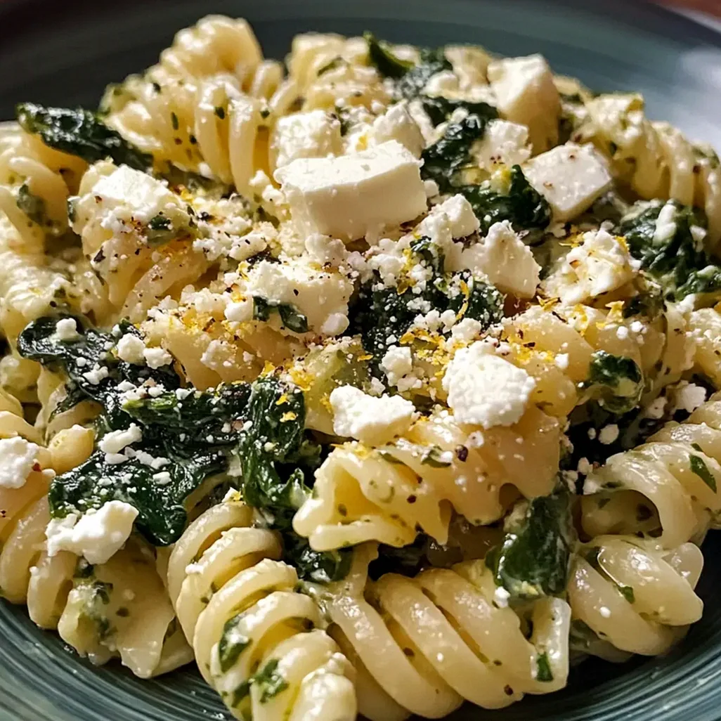 Spinat und Feta Pasta in nur 25 Minuten – Schritt 1