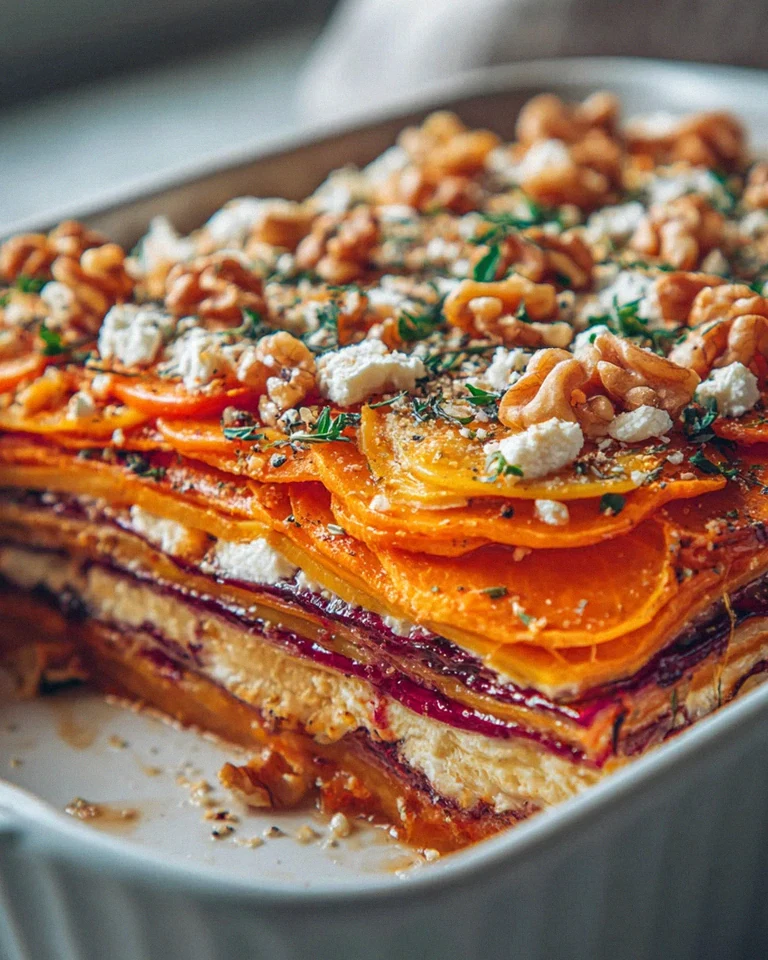 Süßkartoffel-Kürbis-Lasagne: Feta, Walnüsse, Cranberry-Honig – Schritt 2