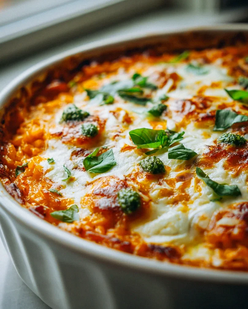 Tomaten Pesto Risotto Bake: Einfach, cremig & unwiderstehlich! – Schritt 1
