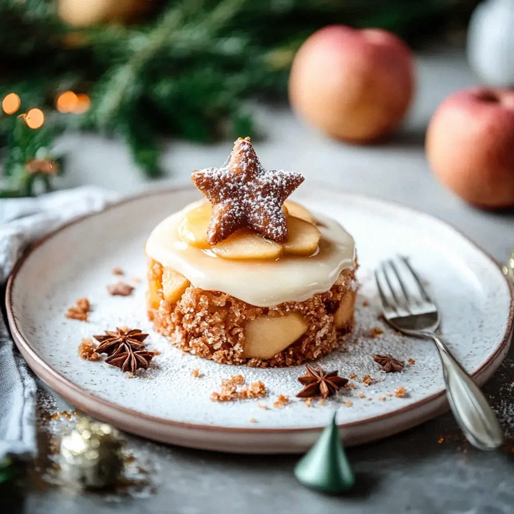 Weihnachtsdessert: Apfel-Zimtstern-Küchlein mit Vanillesoße – Schritt 1