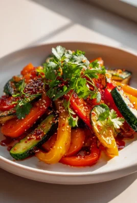 Zartes Ofengemüse mit Chili-Sesam-Knusper